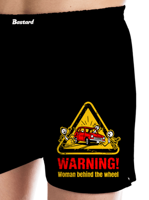 Nő a kormány mögött férfi alsó nadrág Black