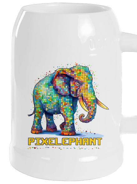 Pixelephant söröskorsó White