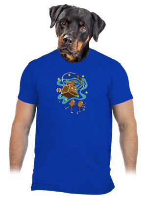 Meg foglak verni férfi póló Royal Blue