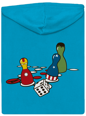 Szuperhős ne haragudj cipzáras női pulóver Blue Atol