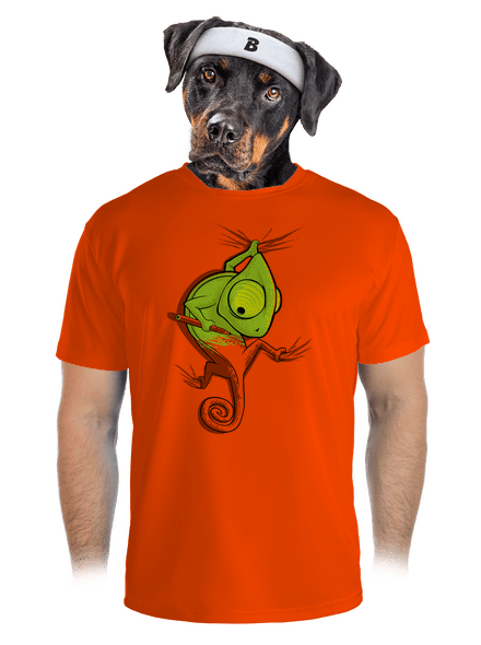 Hibajavító férfi sportpóló Neon Orange