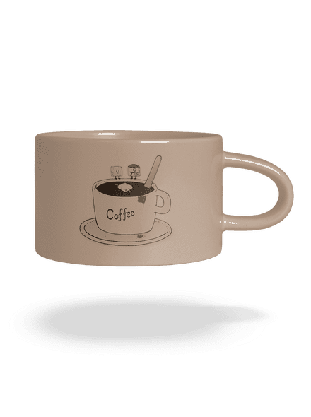 Ki ölte meg a cukrot? macaron bögre Brown Macaron
