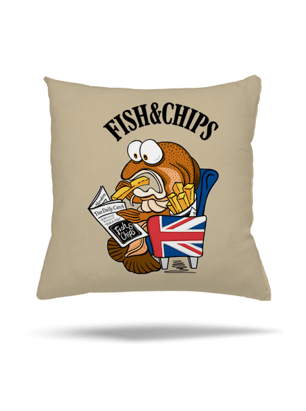 Fish and chips párna Beige