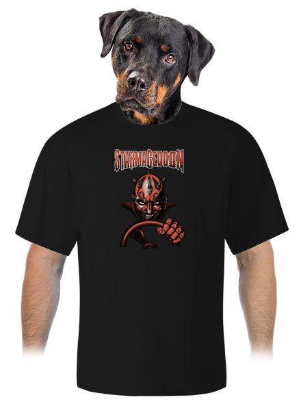 Starmageddon unisex túlméretezett póló Black