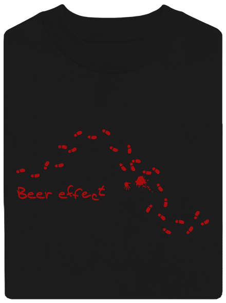 Beer effect unisex crewneck Black