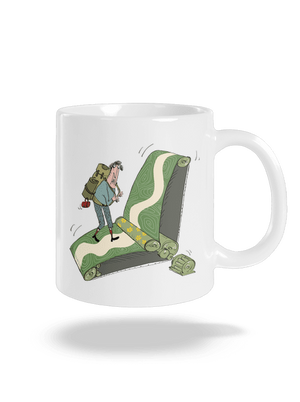 túrázás az övön hagyományos bögre White