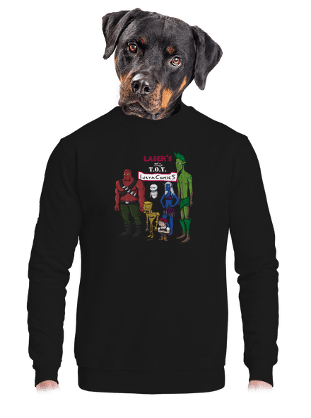 Laser's not a toy unisex crewneck Black