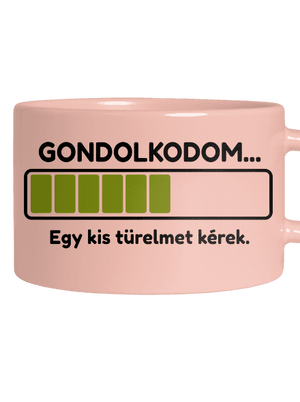 Gondolkodom macaron bögre Pink Macaron