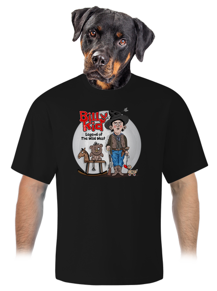 Billy The Kid unisex túlméretezett póló Black