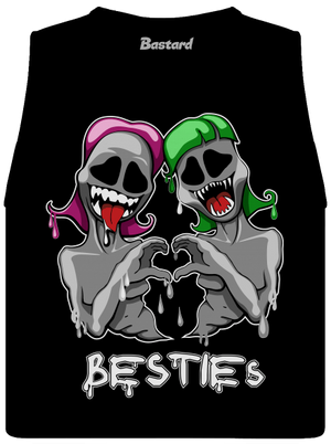 Besties női bővített trikó Black