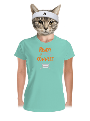 USB csatlakozás női sportpóló Mint Mal