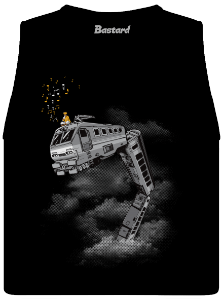 Snake Train női bővített trikó Black