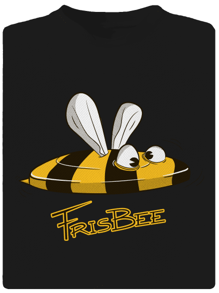 Frisbee gyerek sport póló Black