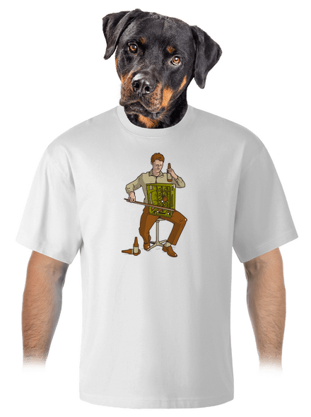 Basszus unisex túlméretezett póló White