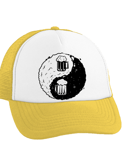 Jin Jang sör teherautós sapka Sunflower cap