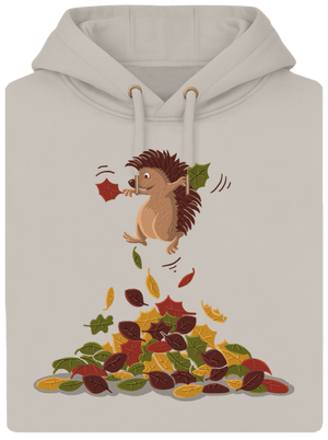 A levelek öröme unisex prémium pulóver Pastel Macchiato