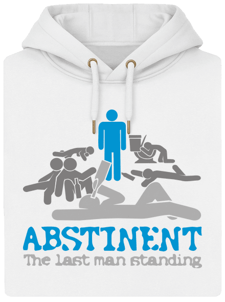 Absztinens unisex prémium pulóver Snowwhite