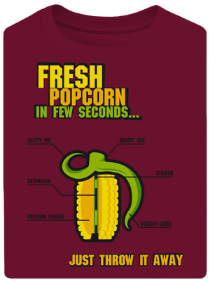 Popcorn grenade unisex túlméretezett póló Garner