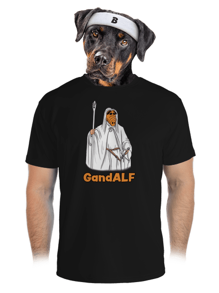 GandALF férfi sportpóló Black
