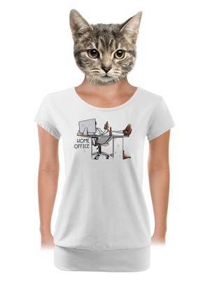 női póló elasztikus alsó szegéllyel