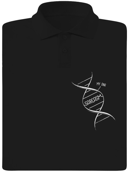 Sarcasm férfi pólóingek Black