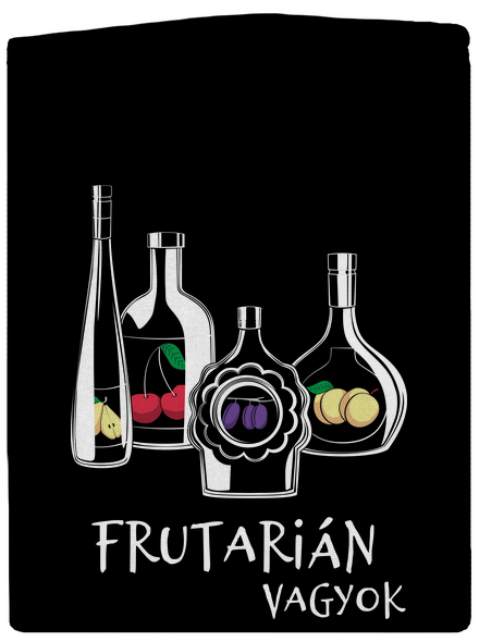 Frutarián cipzáras férfi pulóver Black
