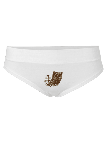 Koffeinfüggő bagoly női bugyik White