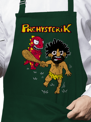 Prehysterik kötény Bottle Green