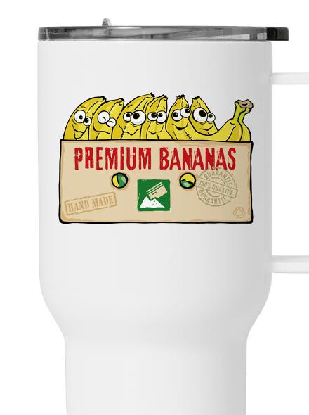 Premium Bananas termosz bögre White