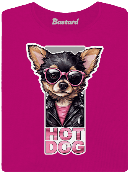 Very hot dog női póló Fuchsia Red