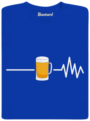 Beer help férfi hosszú ujjú póló Royal Blue