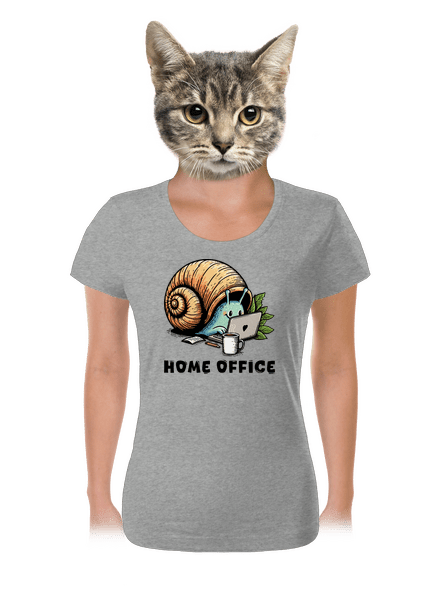 Sneka home office női póló Dark Gray Melange