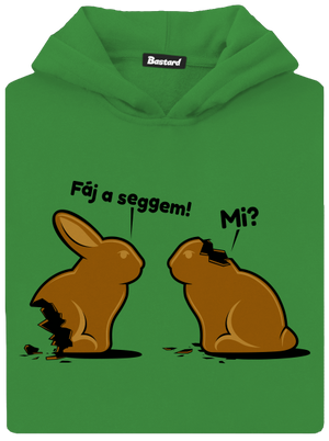 Fáj a seggem! gyerek kenguruzsebes pulóver Kelly Green AWD