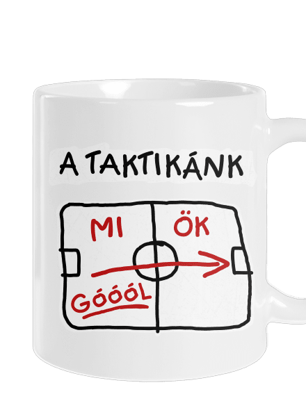 A taktikánk hagyományos bögre White