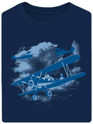 Égi lovagok unisex túlméretezett póló Midnight Blue