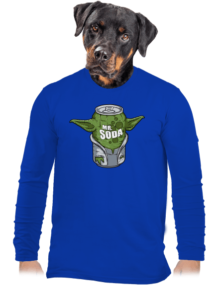 Mr. Szóda férfi hosszú ujjú póló Royal Blue