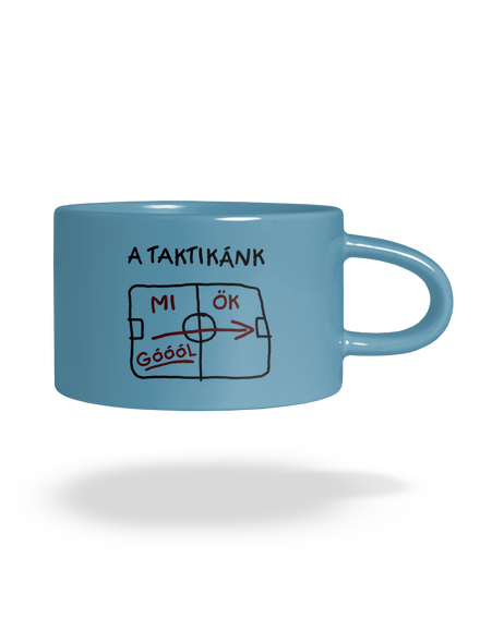 A taktikánk macaron bögre Blue Macaron