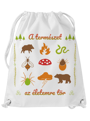 A természet az életemre tör hátizsák White
