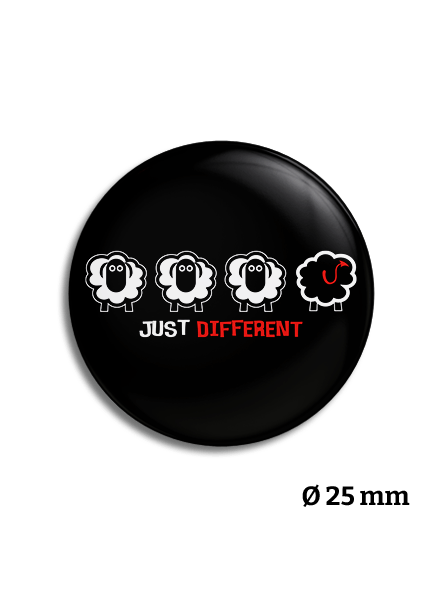 Fekete bárány kitűző