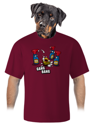 Gang bang unisex túlméretezett póló Garner