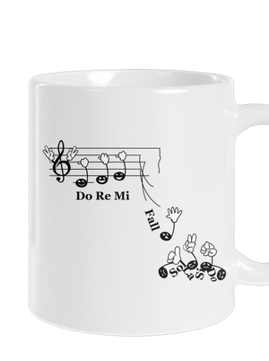 Do re mi fall hagyományos bögre White