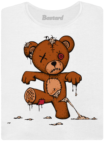 Zombie Teddy prémium női póló White