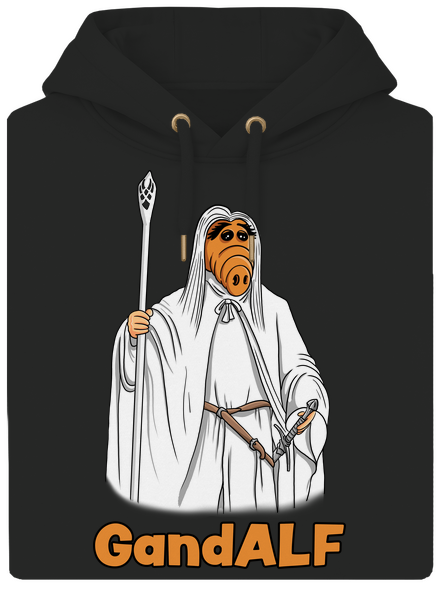 GandALF unisex prémium pulóver Dark Black