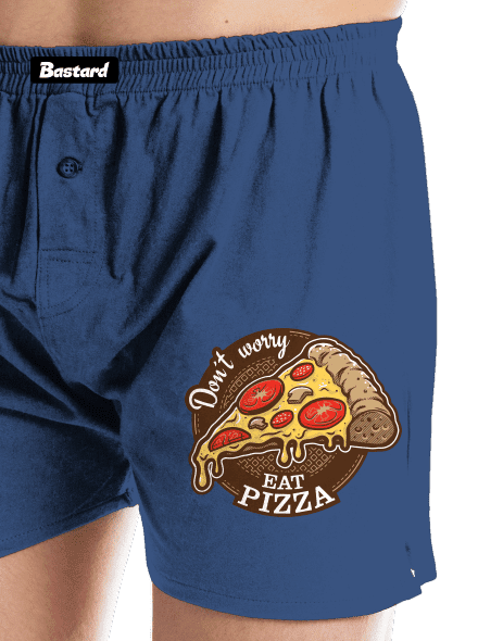 Pizza férfi alsó nadrág Blue