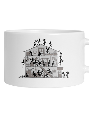 Party house macaron bögre White