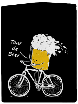 Tour de beer cipzáras férfi pulóver Black