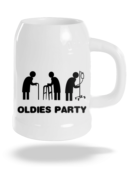 Oldies party söröskorsó White