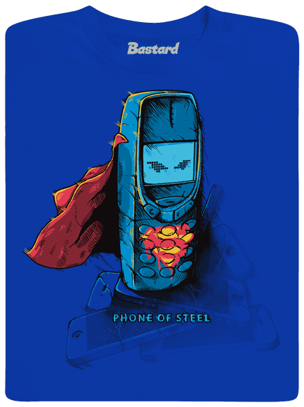 Mobiltelefon acélból gyerek póló Royal Blue