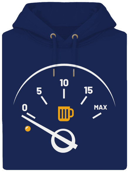 Üres tank unisex prémium pulóver Navy