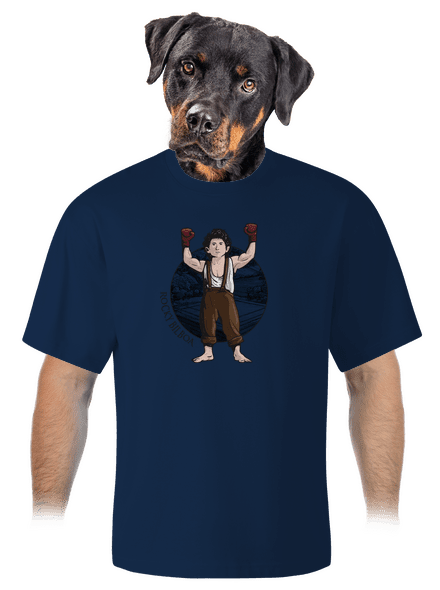 Rocky Bilboa unisex túlméretezett póló Midnight Blue